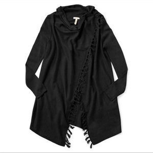 Matilda Jane Come On Over Fringed Wrap Cardigan Sweater Poncho